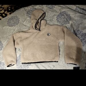 Converse Girls Cropped Hoodie, Size M (10/12)